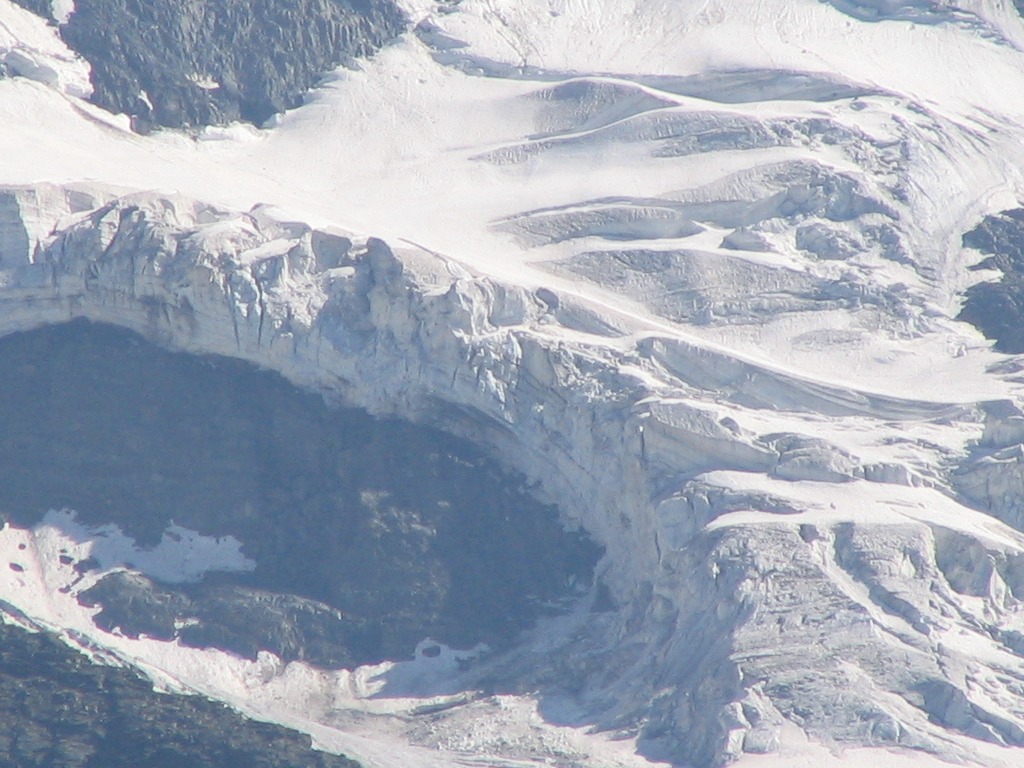 Crop e zoom 10x ghiacciaio