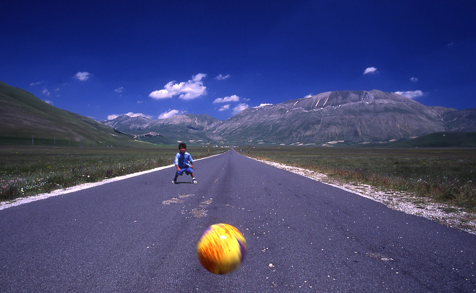 giocando a Castelluccio