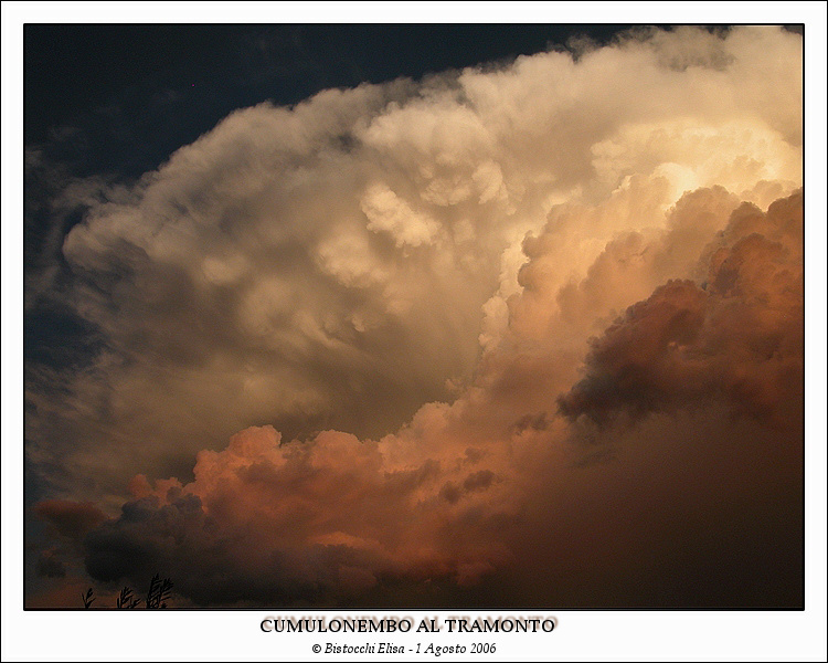 Cumulonembo al tramonto!