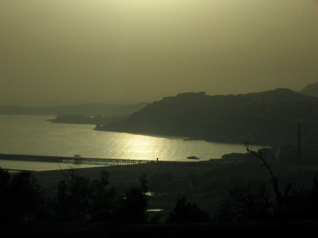 il golfo di napoli al tramonto