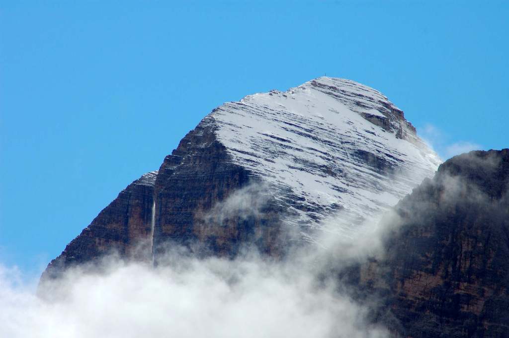 Dolomiti - Tofana di Rozes - Cascata in seguito a temporale.