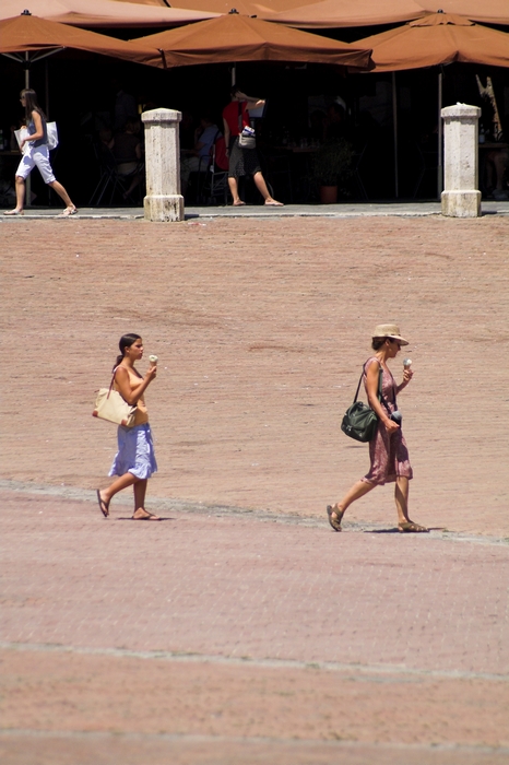 Piazza del Campo in estate