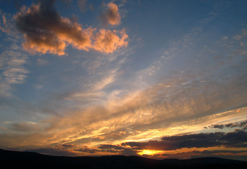 sull'orizzonte di Citta'della Pieve