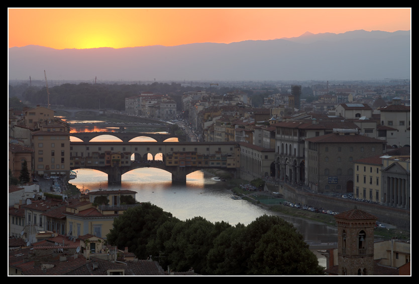 Tramonto sul PonteVecchio