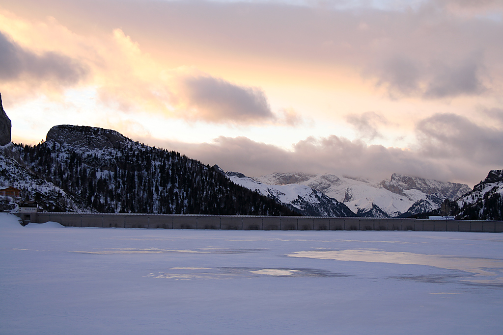 Tramonto su ghiaccio