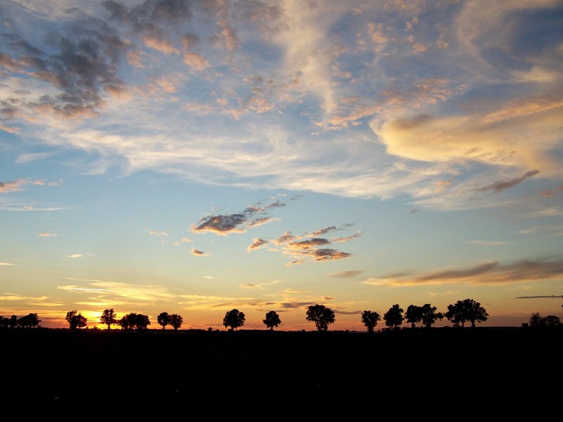 Tramonto nella Bassa Parmense