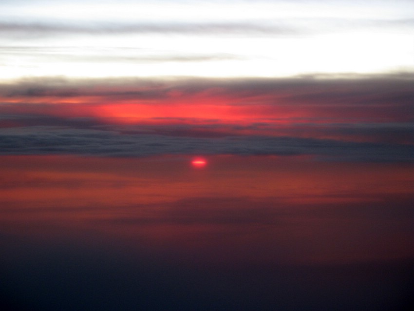 tramonto in alta quota