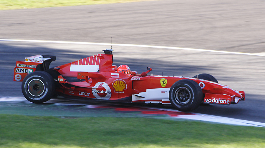 ferrari in action....