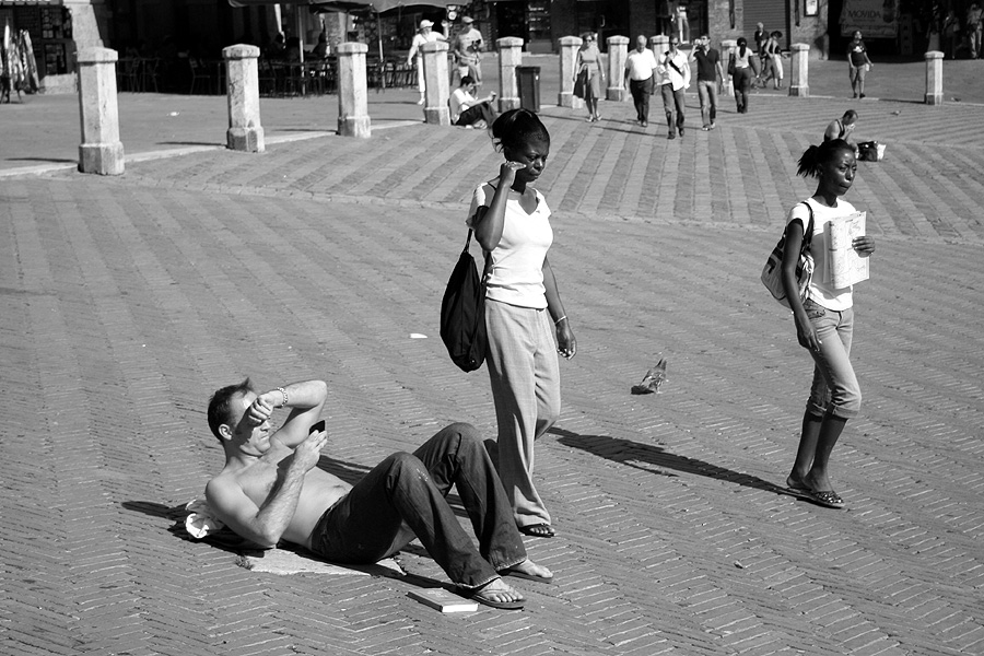 Siena Piazza del Campo Bianchi&Neri