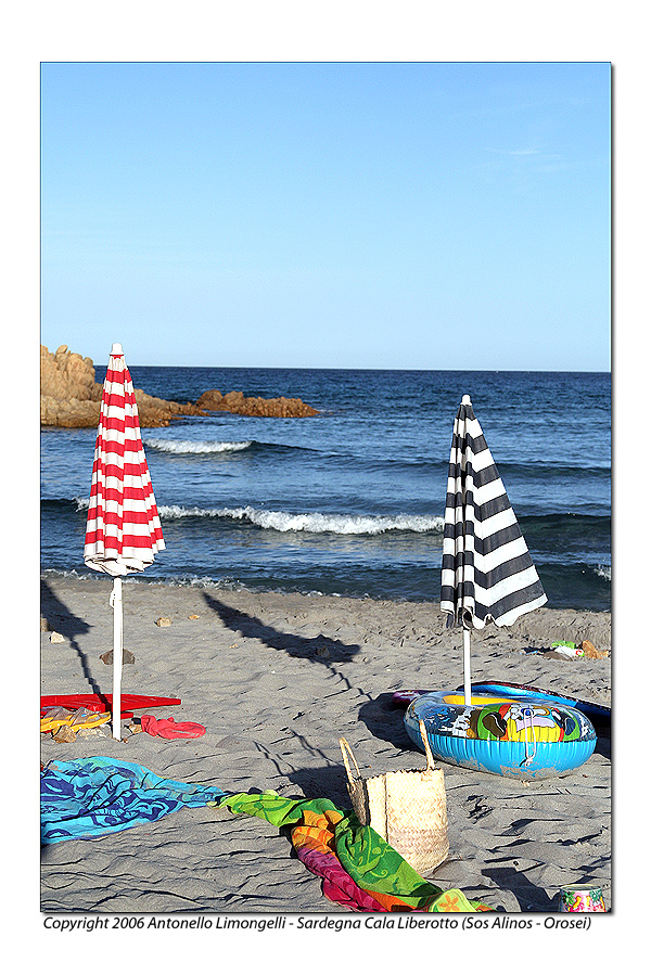 La fine di una giornata al mare