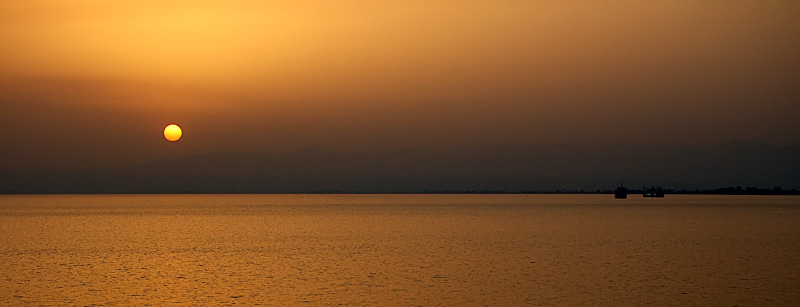 Tramonto nel golfo di Kalamata