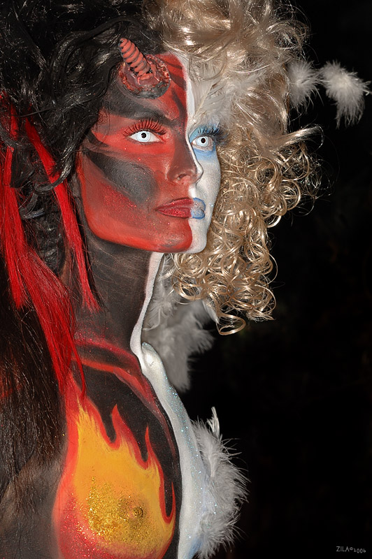 Angel or Devil ? (body painting)