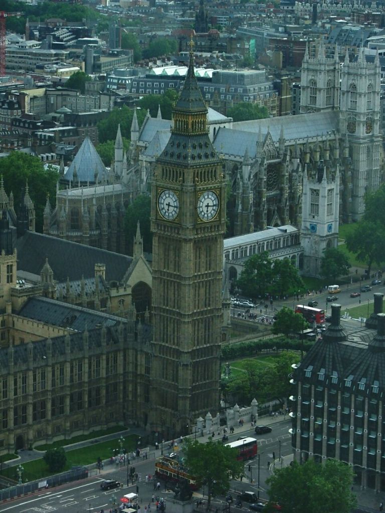 Big Ben ripreso dal London Eye