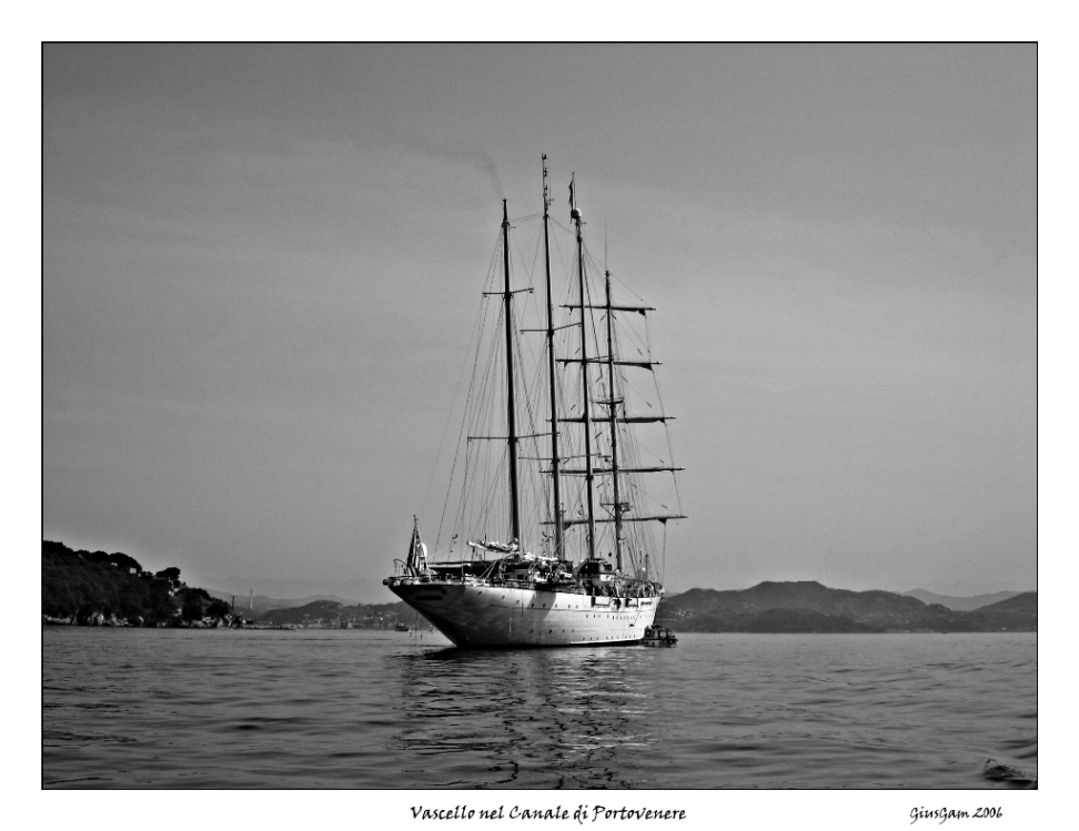Vascello nel Canale di Portovenere