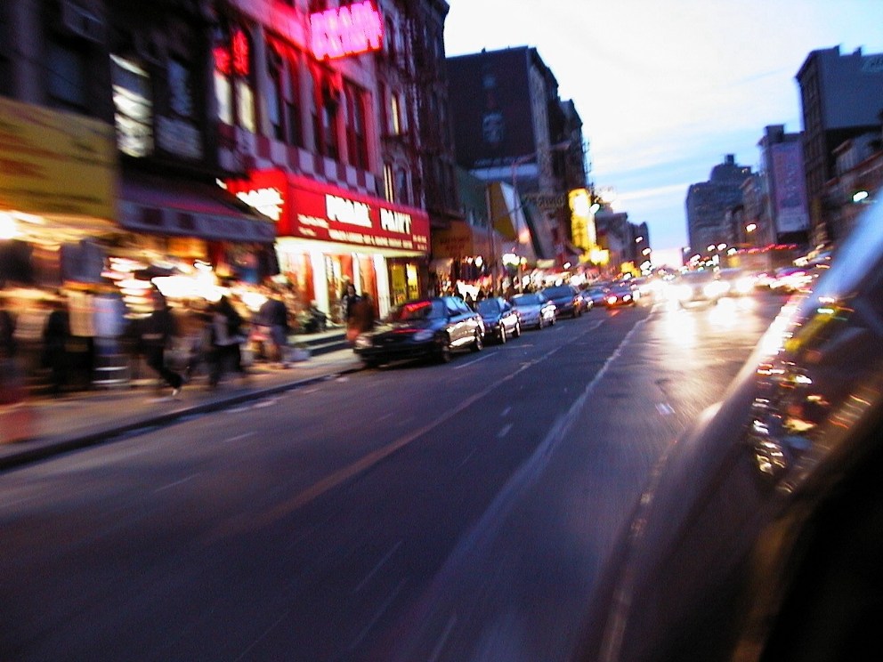 girando per le strade di new york