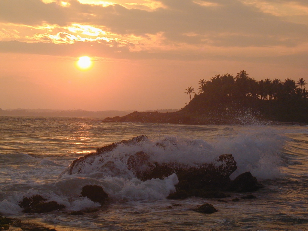 Tramonto in Sri Lanka