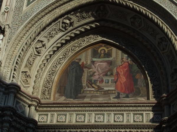 Un affresco del Duomo ...