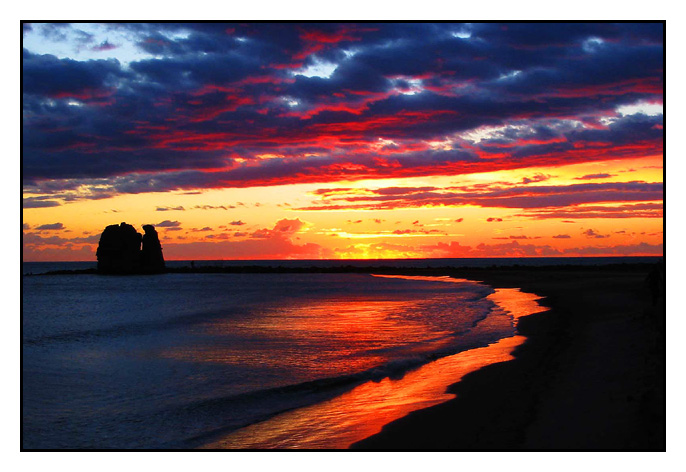 Torre Flavia al tramonto