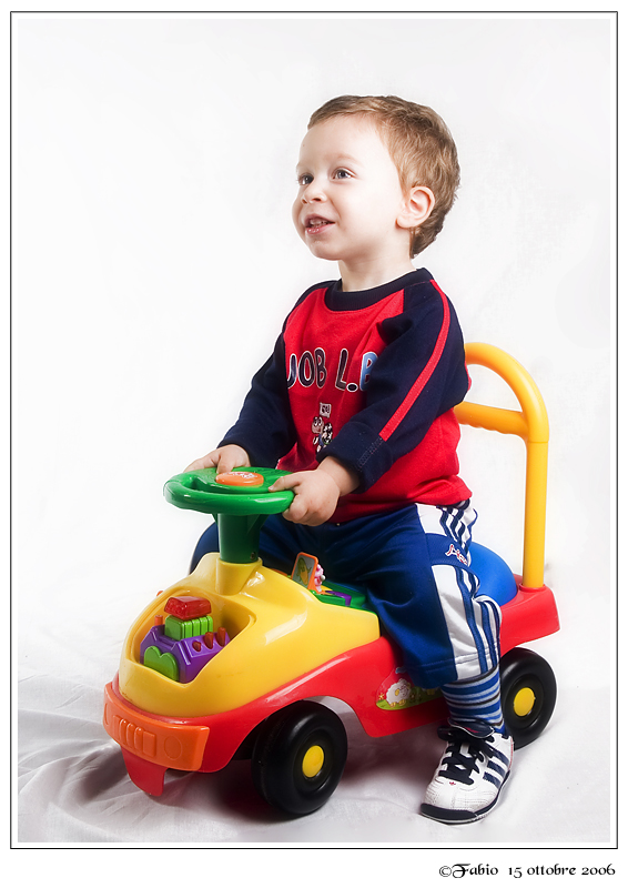 brum brum... prime prove di foto da studio!