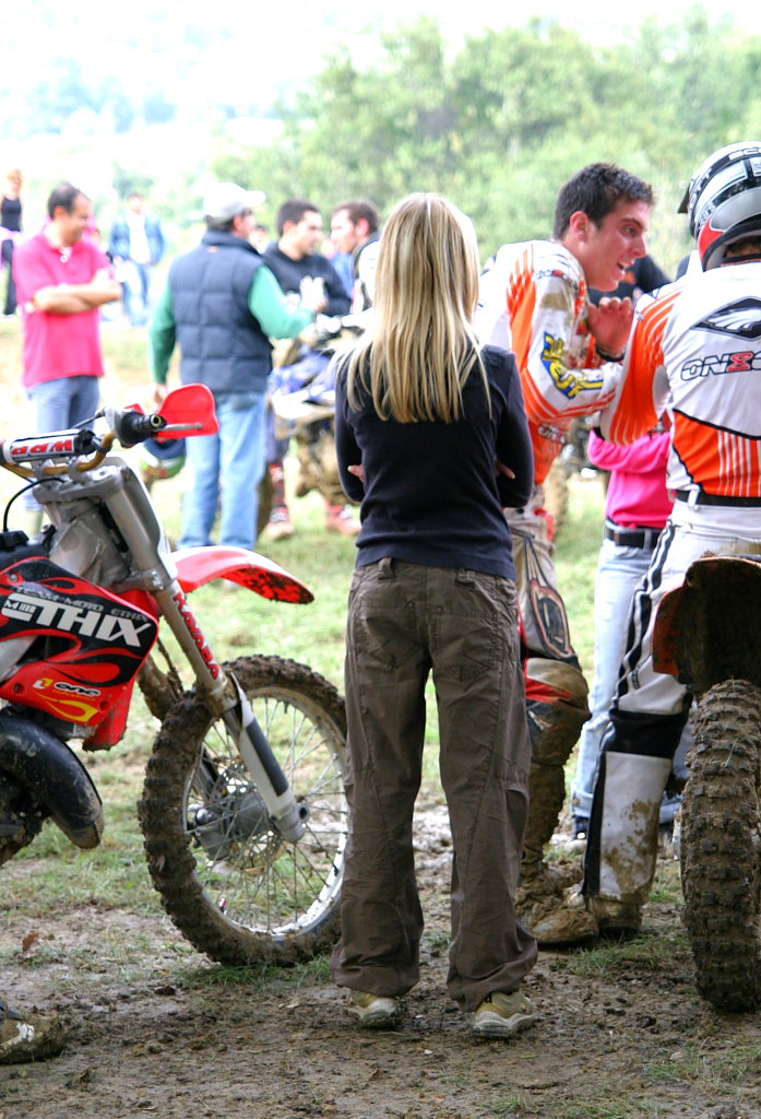 Blonde in the wrong place.