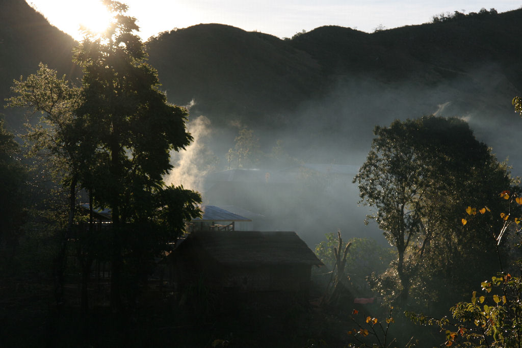 Myanmar - Dawn from Yatsayakyi Monastery
