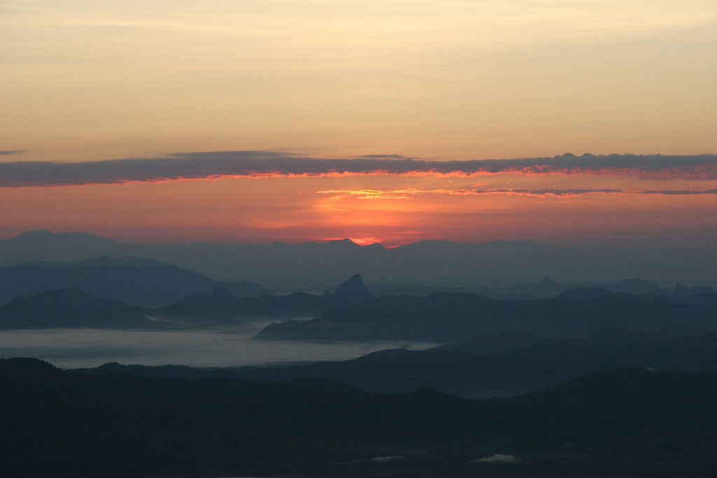 Myanmar - Dawn from Golden Rock Mountain