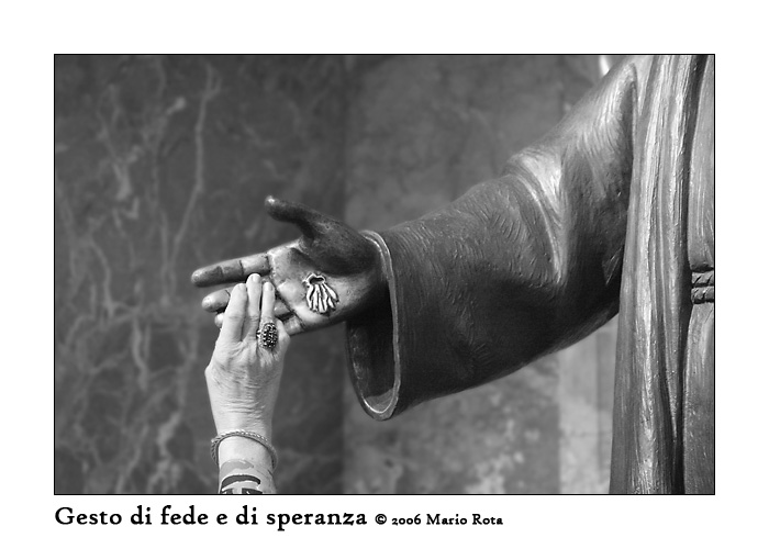 Gesto di fede e di speranza