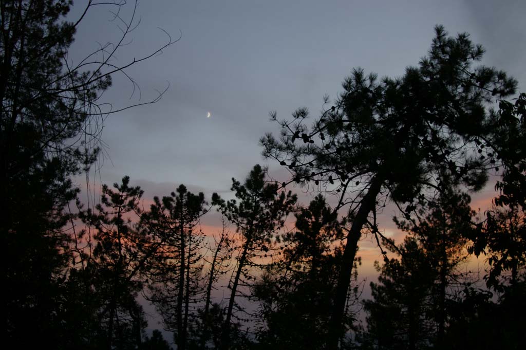 tramonto sulle apuane