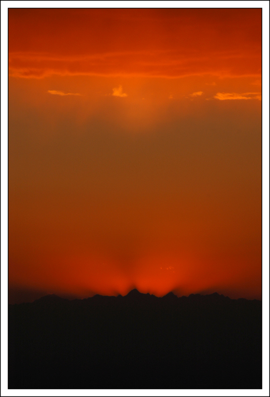 tramonto a 200 chilometri