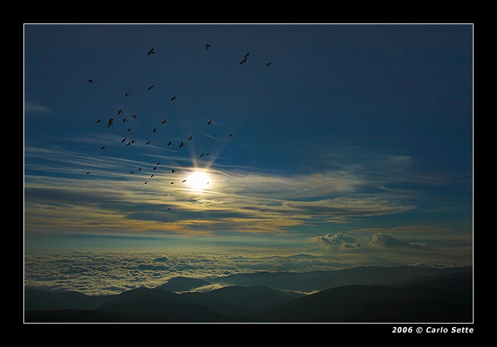 Towards the sunset (Cima Grappa)