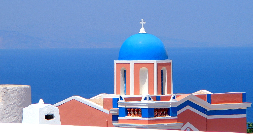 Campanile a Santorini.