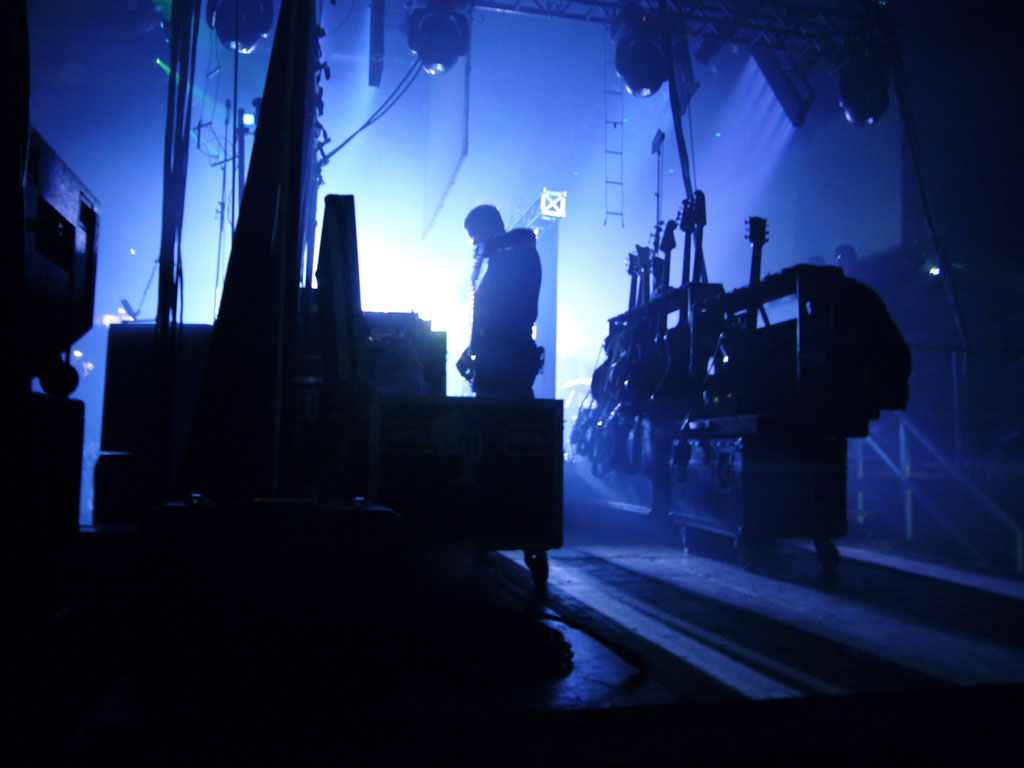 Luci dietro al palco