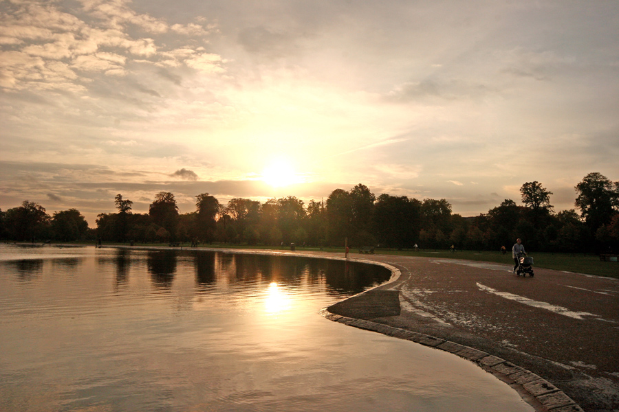 Hyde Park all'alba