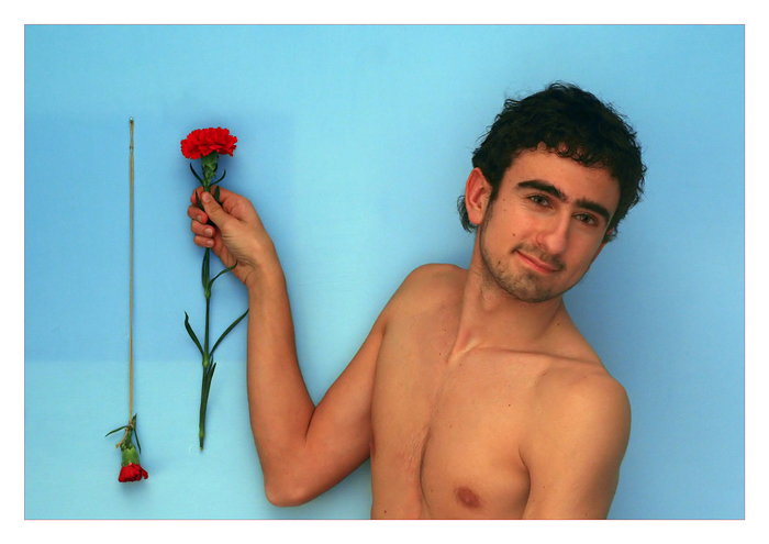 autoritratto - il fiore rosso