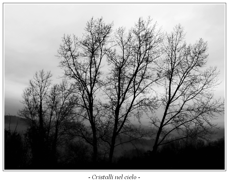 Cristalli nel cielo - b&w