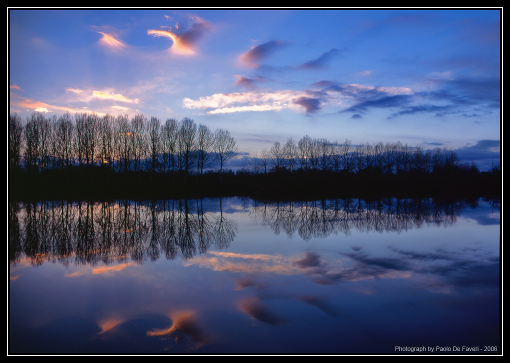 Tramonto sul Po. Dintorni di Carignano, Torino. #4