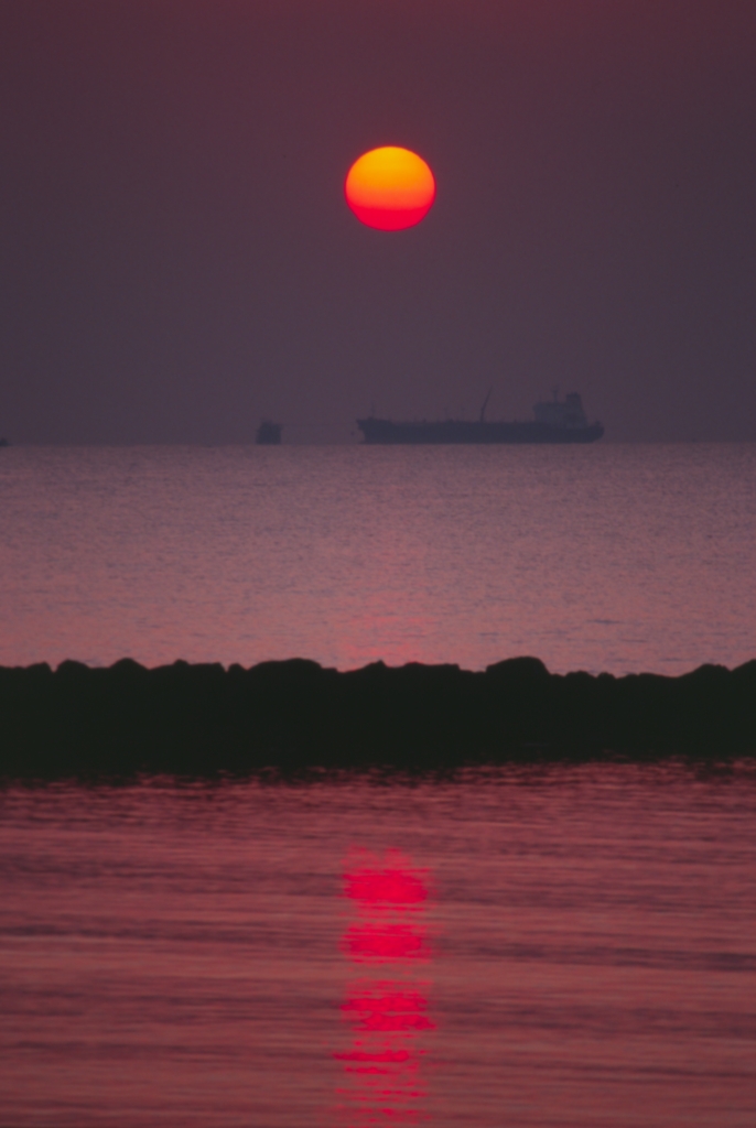 Tramonto a Fiumicino