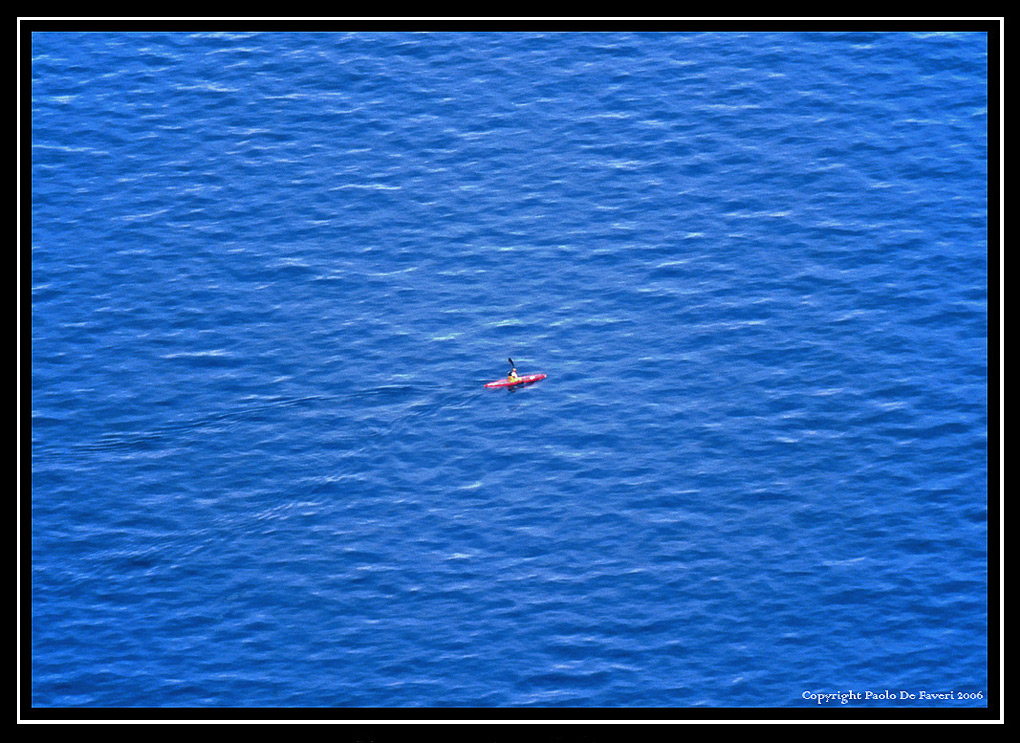 Perso nel blu. Isola del Giglio, Toscana