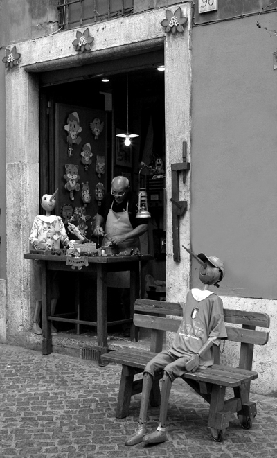 Pinocchio e Geppetto