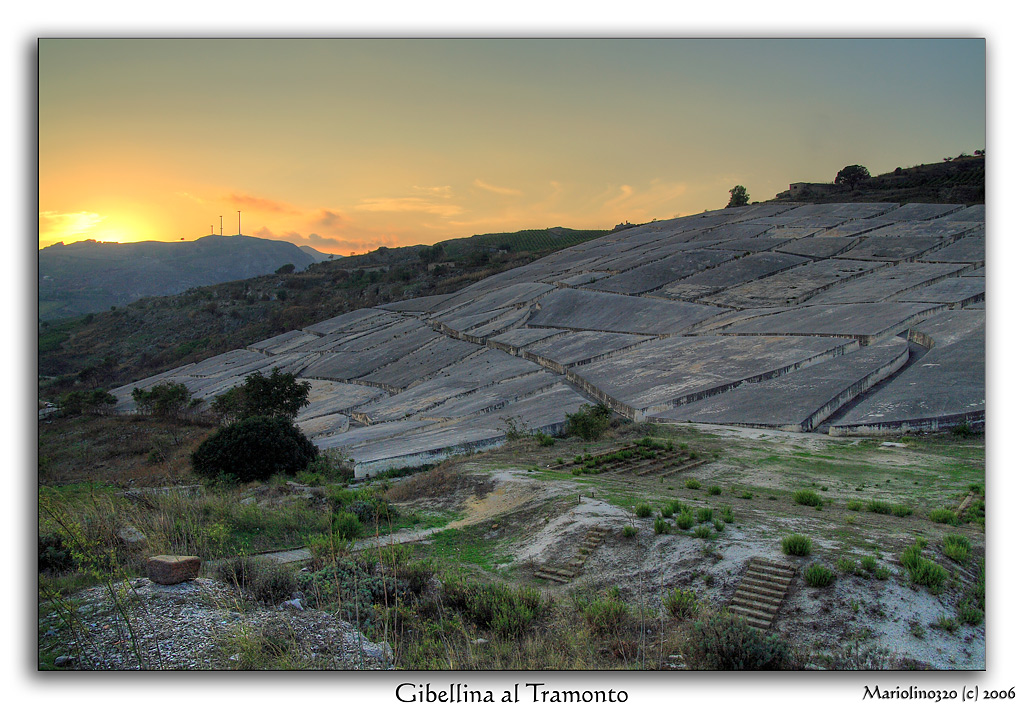 Gibellina al tramonto