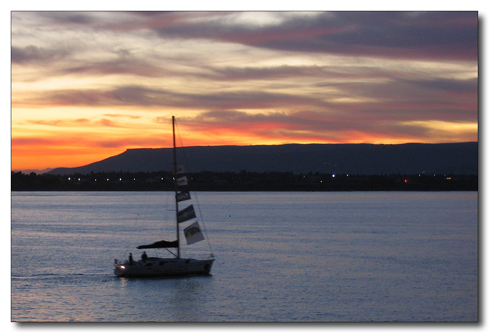 rientro al tramonto....