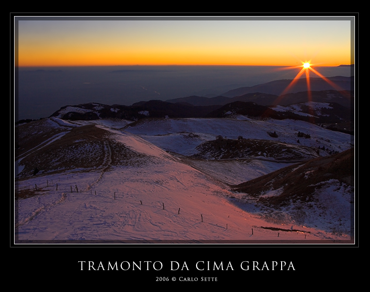 Tramonto da Cima Grappa