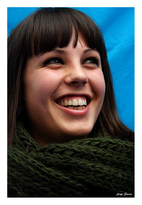 sorriso nella sciarpa