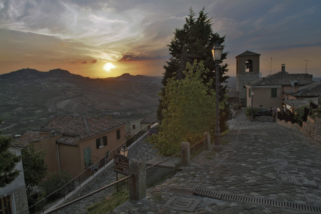Tramonto in Valmarecchia