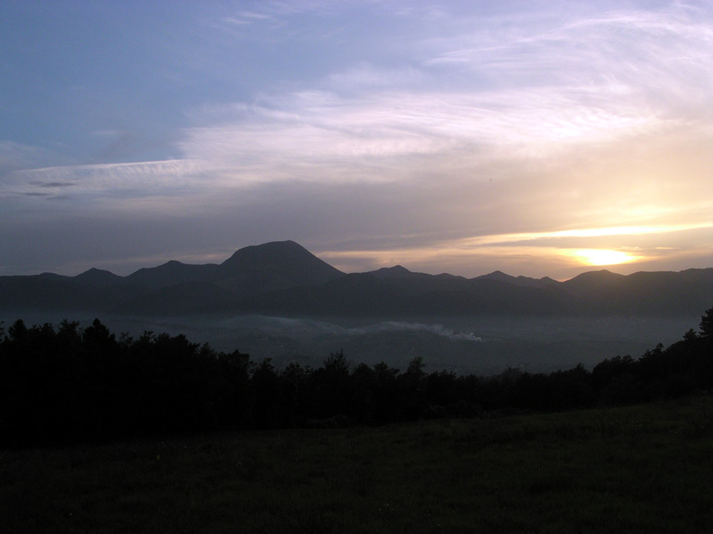 Tramonto sui Sibillini