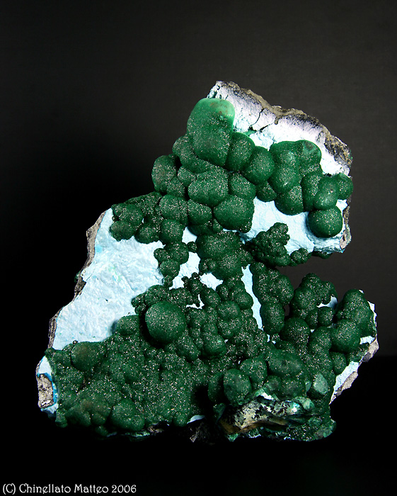 Malachite su Crisocolla