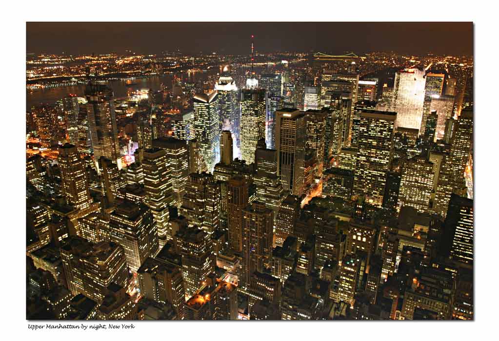 Upper Manhattan By night, New York
