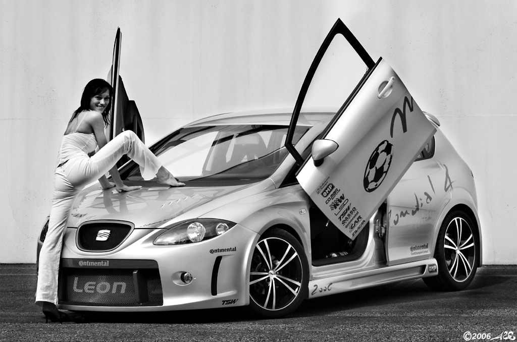 Alina sale sulla Leon