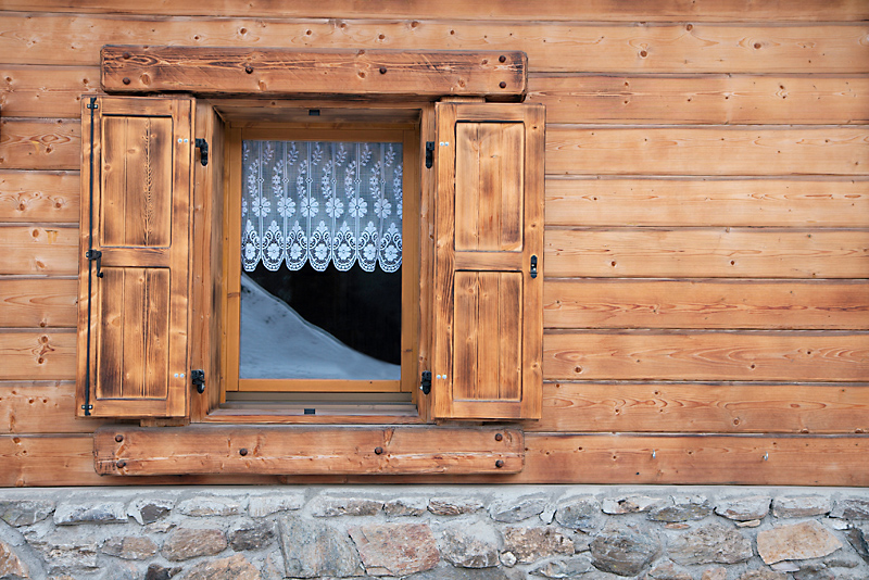 Finestra di montagna