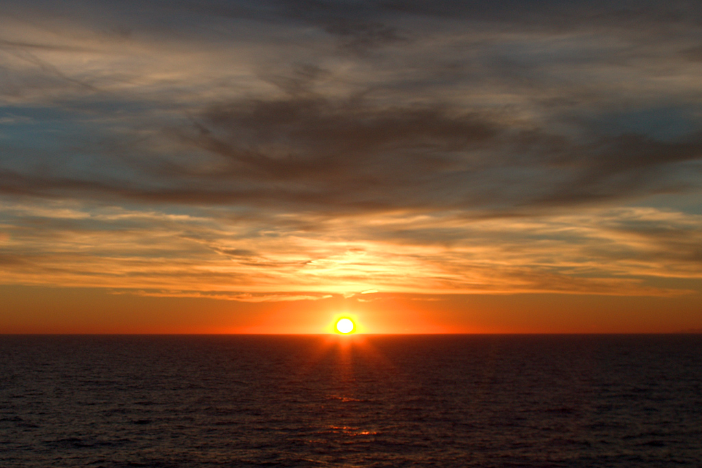 Tramonto sull'Oceano